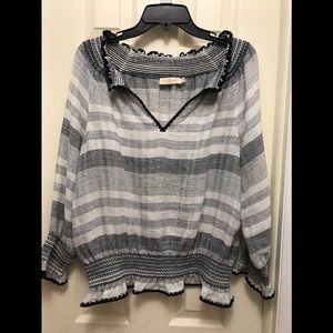 Ladies Small Tory Burch Top Blouse Shirt cute